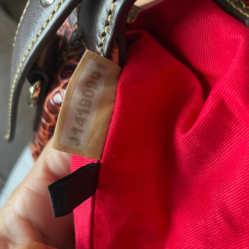Dooney & Bourke Rich Brown Crocodile Hobo Bag - Picture 6 of 9